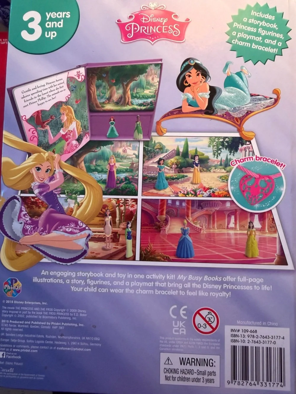 Disney Princess Playset Cover — Pink, Purple & Teal Artwork
